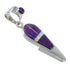Genuine Sterling Silver Opal And Magenta Turquoise Southwest Pendant YX67642